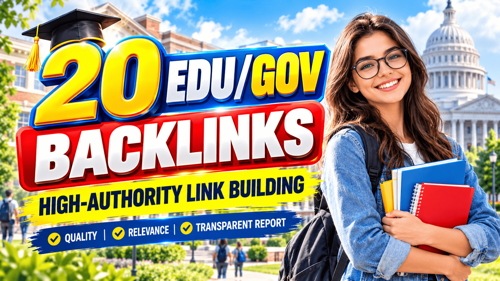 20 EDU/GOV Backlinks – High-Authority Link Building Service